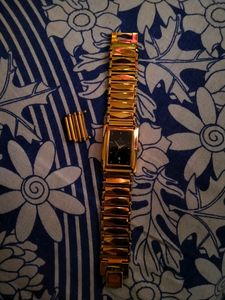 Titan Gold Colour Mens Wristwatch