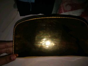 Gold Metallic Pouch