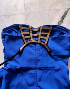 Blue Embellished Dress