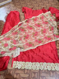 Red Pant Kameez Suit