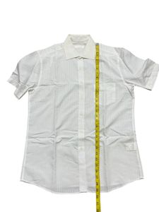 White Striped Short Sleeve Shirt
