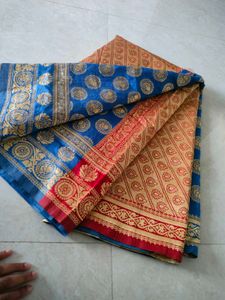 Elegant Printed Saree 💙♥️