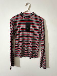 Miss Valley Striped Long Sleeve Top