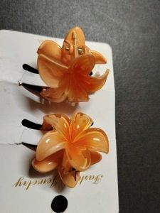 Combo of 4 flower hair clips.