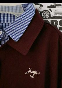 Burgundy Polo Sweater