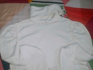 White Strechable Line Top