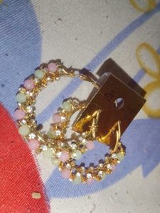 Hoop Earrings - Pastel Beads