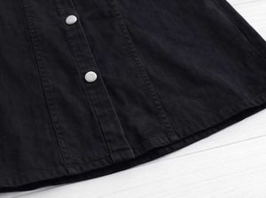 Cute Black Button-Down Dress