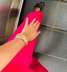 Pink Straight Track Pants Selling Because Now It D