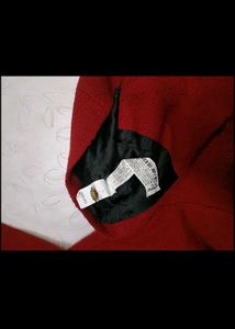 Zara Red Boucle Tweed Blazer(jacket)