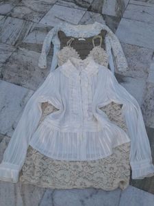 Vintage Victorian Style Ruffle Shirt