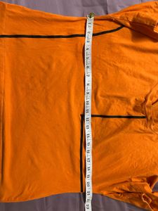 Orange Geometric Tee