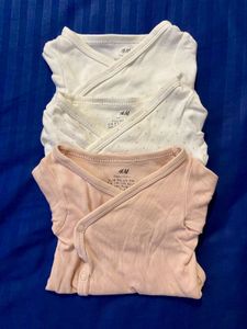 H&amp;M Baby Wrapover Bodysuits - 3 Pack