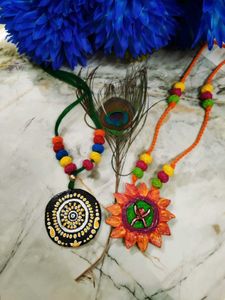 Combo Set Of 2 Handmade Clay Jwellery