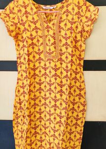 Mustard Yellow Kurti