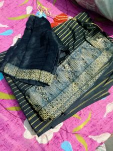 Elegant Black Saree