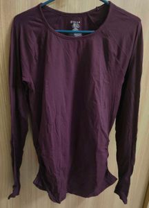 GAIAM Purple Long Sleeve tshirt