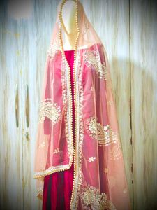 Elegant Pink Cold Shoulder Kurti