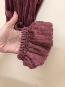 Burgundy Velvet Lounge Pants