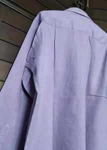Cantabil Men Purple textured Formal Shirt