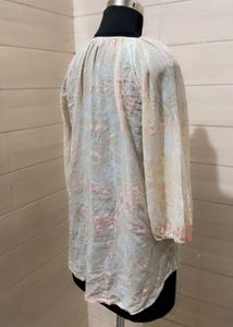 beige tunic imported top