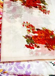 Assorted Indian Print Fabrics Saree