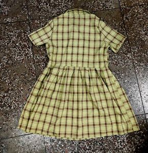 Gingham Korean Dress