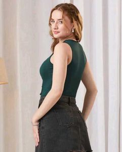 Shein Sleeveless Front Cut-Out Leotard Top