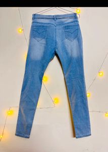 Faded Knee Slit Jeans