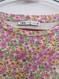 Floral Ruffle Sleeve Top