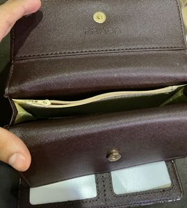 Prada Copy Floral Print Wallet