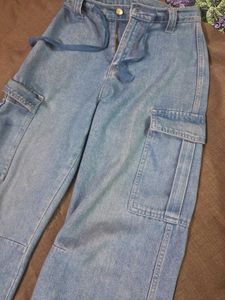 Vintage Blue Cargo Pants