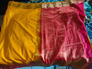 Mango Yellow Colour Saree