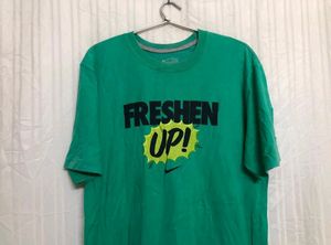 Nike Sea Green Cotton T Shirt