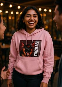 Trending Pink &#34;Thriller&#34; Hoodie - Must-Have!
