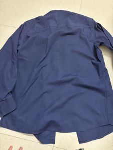 Navy Blue Button-Down Shirt
