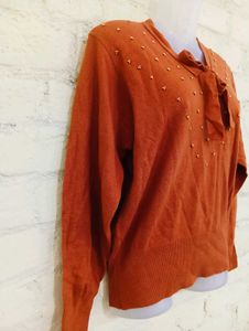 Tie Neck Sweater