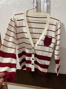 Striped Knit Cardigan