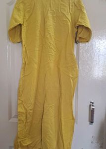 Mustard Kurta For Women