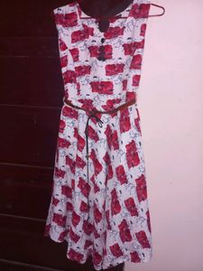 White And Pink Frock