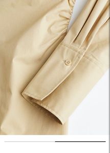 ✨ H&amp;M Gathered Poplin Shirt Dress 👗