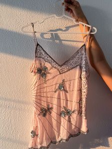 y2k Sequin Embellished top