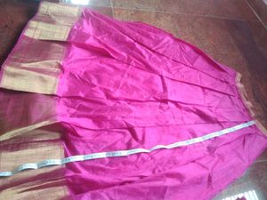 PinkBanarasiSilk DressSet With Matching JewallySet