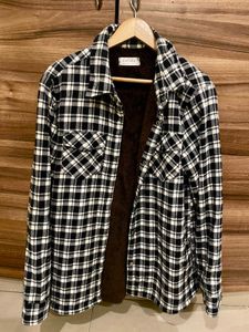 Fur Lined Plaid Flannel Shirt (Imported)