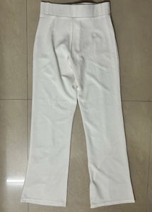 White straight Leg Trousers