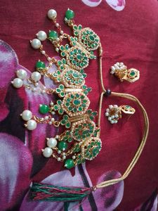 Green &amp; Gold Jewelry Set