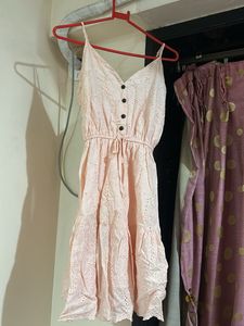 Blush Pink Eyelet Sundress