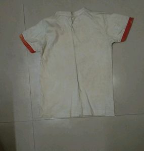 Cream T Shirt For Kids