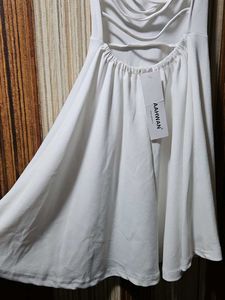 White Sleeveless Skater Dress