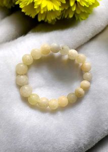 Yellow Calcite Crystal Bracelet (10mm)